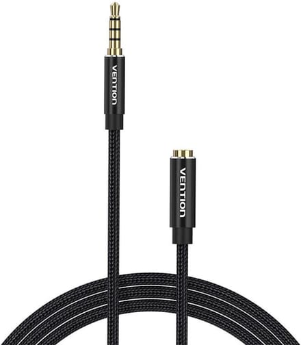 Vention Audiokabel Trrs 3,5 Mm Mannelijk Naar 3,5 Mm Vrouwelijk Voor Iphones 5M