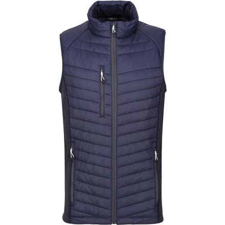 Regatta Heren Navigate Hybride Body Warmer (Marine/Seal Grijs)