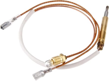 Thermokoppel - Vlamsensor - Terrasverwarmer Reparatie - Groeftype Aansluiting - 350 mm - Wit