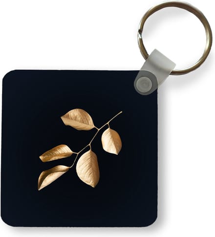 Sleutelhanger - Uitdeelcadeautjes - Bladeren - Tak - Goud - Luxe - Plastic