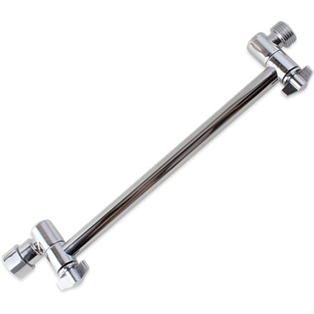 Douchearmverlenging met slotverbindingen 11 inch in hoogte verstelbare douchearm zilver