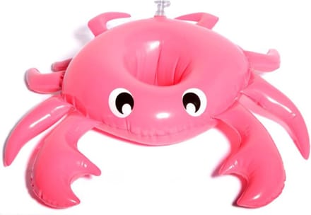 Swim Essentials Opblaasbare Bekerhouder - Zwembad Accessoires - Drankhouder Zwembad - Roze Krab