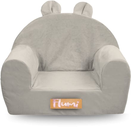 Flumi Kinderfauteuil van schuim – Lichtgrijs