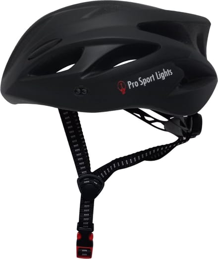Pro Sport Lights Fietshelm - Matt Zwart - Heren/Dames - 52/58cm
