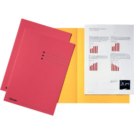 Vouwmap Esselte A4 manilla 180gr rood