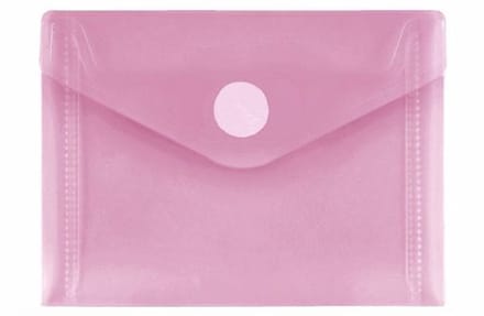 Enveloptas Foldersys A7 PP transp rood