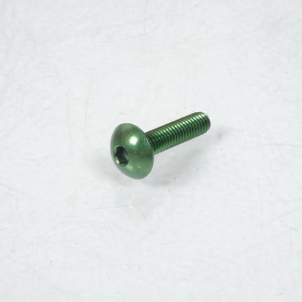 Vis Dôme large BTR 4mm M6 pas 100 25mm anodisé Vert 3AS Racing pour moto Neuf