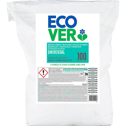 Ecover Waspoeder Universal Lavendel en Eucalyptus 7,5KG 100 wasbeu...
