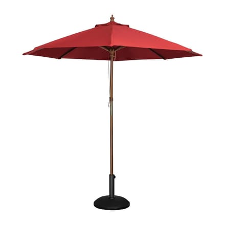 HorecaTraders  Parasol Rond Rood 3 (Ø) meter