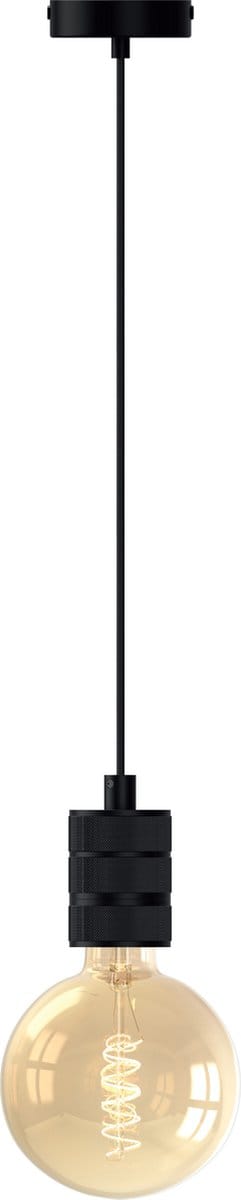 Calex Retro Pendel - Industrieel Hanglamp - E27 Fitting - Zwart - Excl. lichtbron