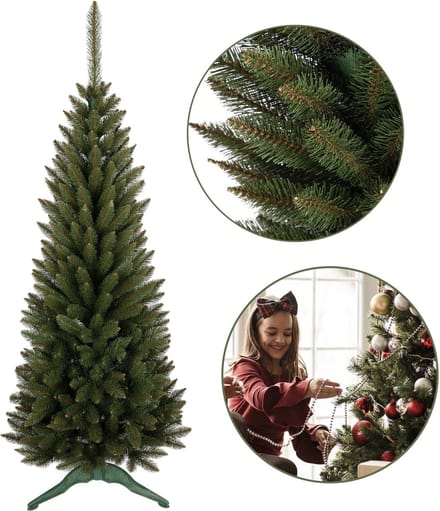 Kunstkerstboom Klassieke Smalle Spar PVC 120 cm