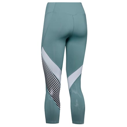 Under Armour Dames Rush Embossed Shine Crop Legging Strak 1351717 396