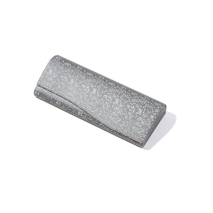 Glitter brillenkoker - Grijs - Bril opbergen