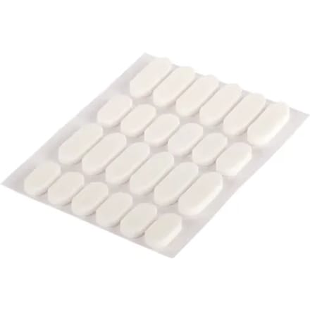 Fix-o-moll Stootdop - Zelfklevend - Wit - Elastomeer - 16x8mm/22x8mm - 24 Stuks