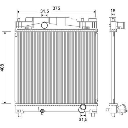 Radiateur VALEO 701199