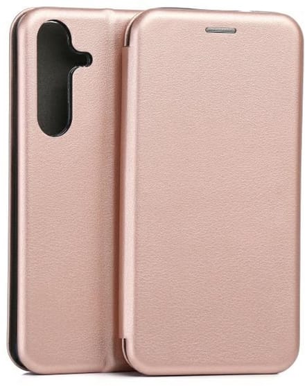 Beline Book Magnetic - Samsung Galaxy S25 Plus hoes - Rózogouden kleur - Magnetisch sluiting - Multifunctionele houder