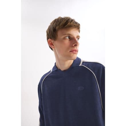 Heren Regular-fit Polo Kragen Sweatshirt