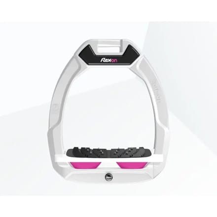 Veiligheidssportzadelbeugels Inclinatie Ultra Grip Wit/Wit/Roze Flex-On Safe-On