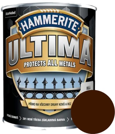 Hammerite ULTIMA 0,75, donkerbruin mat