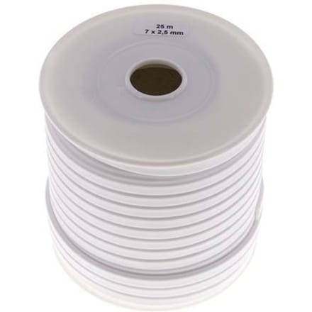 7x2.5 mm PTFE-vlakafdichtingsband 25 m