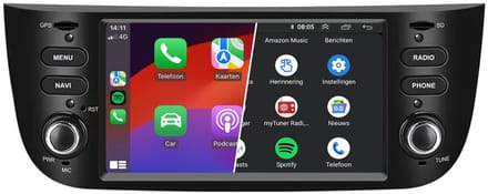 Android autoradio geschikt voor Fiat Punto Linea | 2010 t/m 2016 | Android 13 | Draadloos Apple Carplay & Android auto | 4GB + 64GB | 8-core | Denago | 2025 model | 2010 2011 2012 2013 2014 2015 2016 | Bluetooth & Wifi