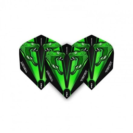 Red Dragon Peter Wright Snakebite Green Transparent - Dart Flights