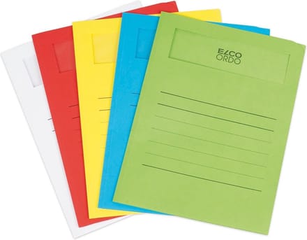 Elco Volumino L-map met venster A4 50 stuks 231 x 313 mm Assorti