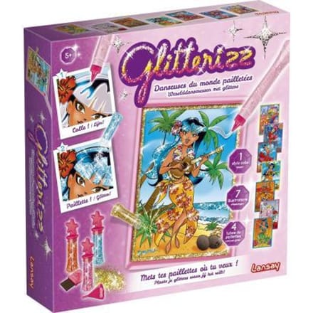 Glitterizz Werelddanseressen met glitters Knutselen