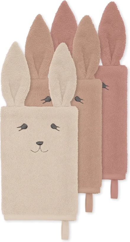 Konges Slojd Washandjes Dier Set Van 3