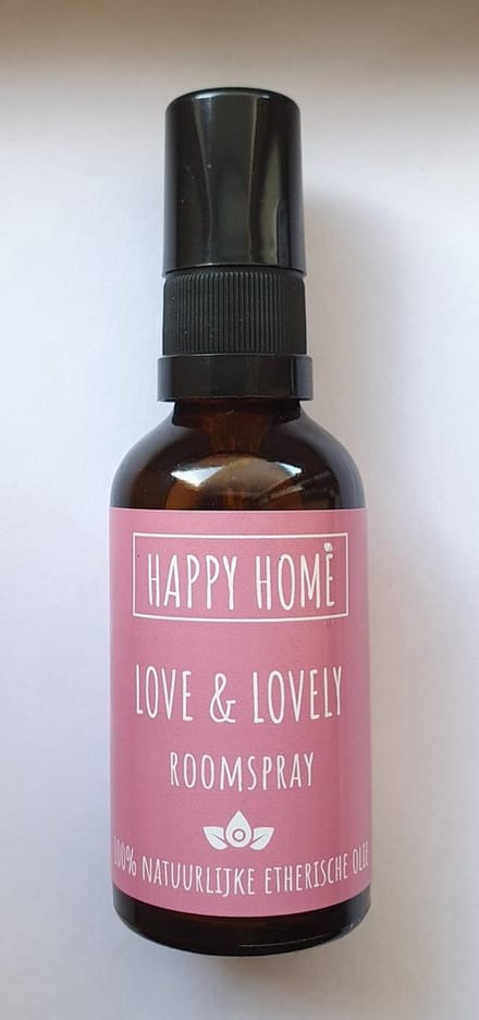 Roomspray Happy Home, Love and Lovely, De Groene Linde, 50 ml