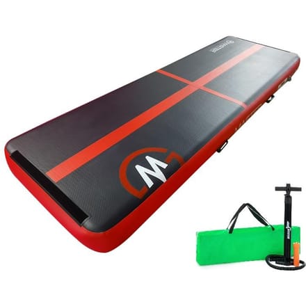 Piste acrobatique Airtrack MASTER 300 x 100 x 10 cm - Noir et Rouge