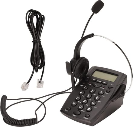 Vaste Telefoon met Headset en Noise Cancelling Microfoon | Beller ID | Volumeregeling