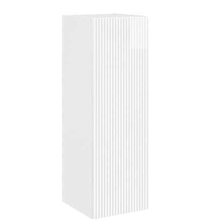 vidaXL - Wandgemonteerde - Badkamerkast - Hoogglans - Wit - 33 - x - 34,5 - x - 60 - cm