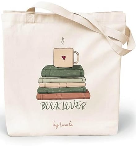 Stoffen tas voor dames - Herbruikbare katoenen schoudertas met lange handgrepen