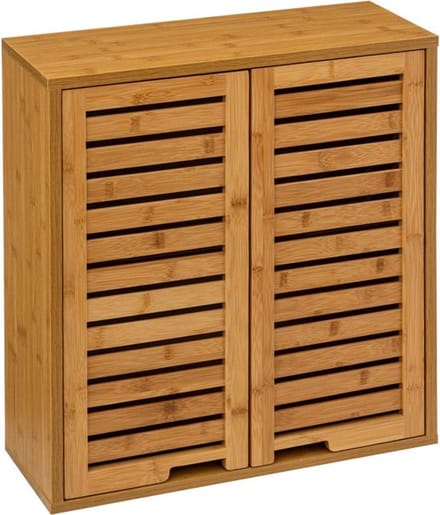 5five Sicela Bamboe Wandbevestigde Eenheid - Bruin, 52 x 59 x 20 cm