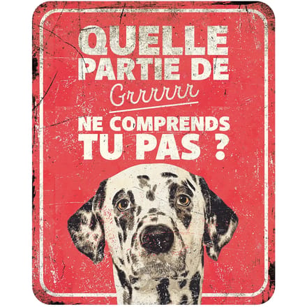 Dalmatiër waarschuwingsbord voor D&D Home