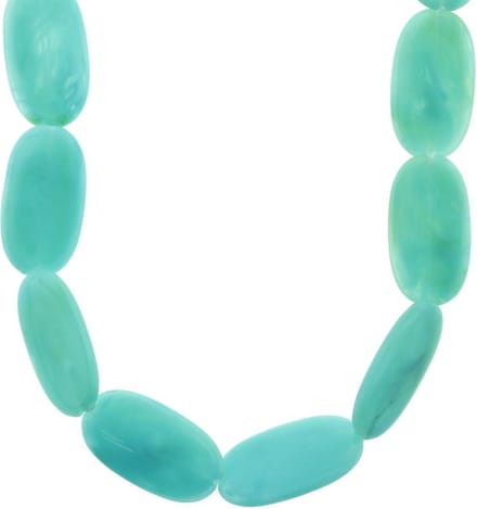 Behave - Turquoise kralenketting lang - Natuurlijke boho stijl