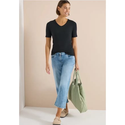 Basic katoenen shirt