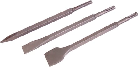 Silverline Beitelset - SDS Plus - Zeskant Schacht - 250 mm - 3-delig