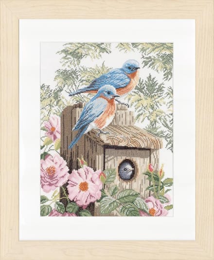 borduurpakket 35145 nestkastje met vogels