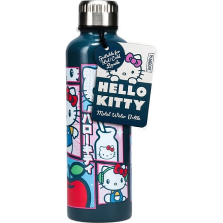 Paladone Hello Kitty Metalen Fles - 500 ml, Multikleur