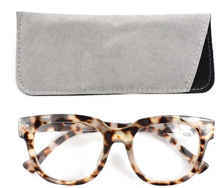 Lilly&June Lichtgewicht trendy Leesbril grijs bruin Sterkte +2