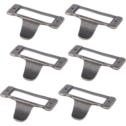 6 STUKS Bronzen Labeltrekkers Frame Handvat Kaarthouder voor Bestandsnaam Medicijnkast Trekkers