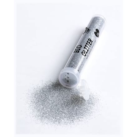 Bio glitter, 10 g - Zilver