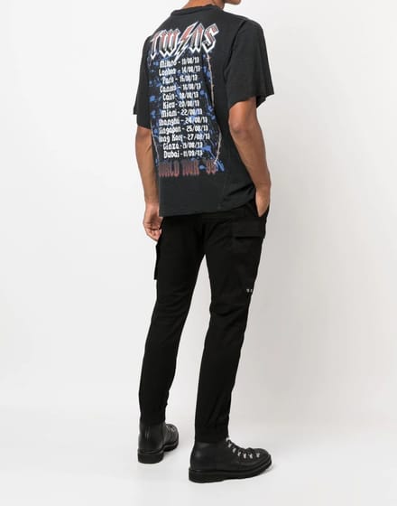 T-shirt met Iron-logo print