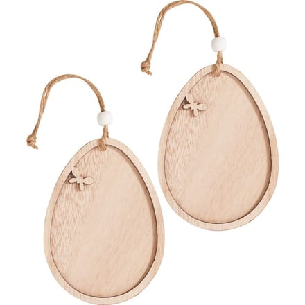 VBS Decoratieve hanger met kader "Eieren", set van 2