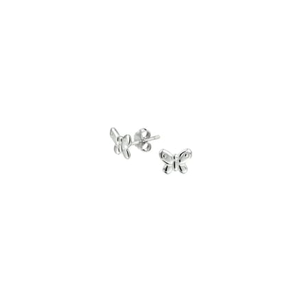 TFT Oorknoppen Vlinder Zilver Gerhodineerd Glanzend 6.5 mm x 8.5 mm
