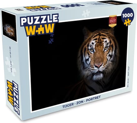 Puzzel Tijger - Dier - Portret - Legpuzzel - Puzzel 1000 stukjes volwassenen