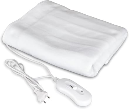 Elektrische deken - Warmtedeken microfleece - Behaaglijke warmte - 3 warmtestanden - 150 x 80 cm - Grijs