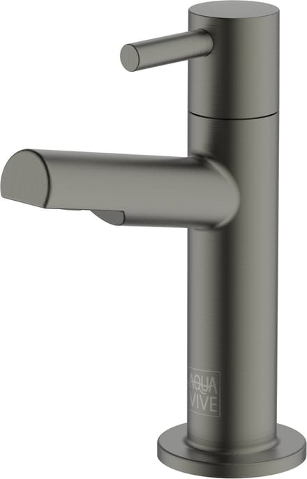 Aquavive Toiletkraan Toce - Keramisch - Gunmetal - 15,2cm